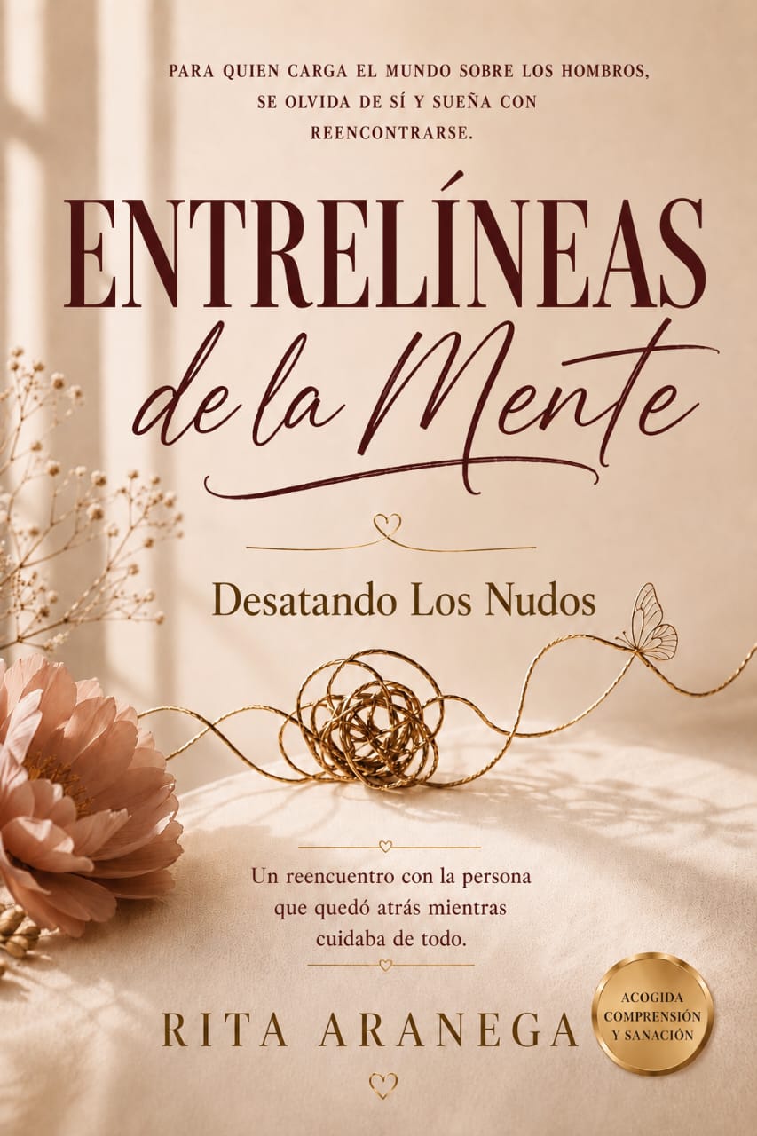 Capa original em espanhol de Entre Líneas de la Mente: Desatando Los Nudos